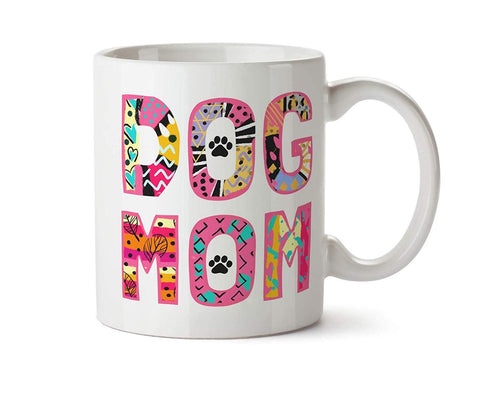 Dog Mom Artistic Dog Lover Gift Coffee Tea Rescue Pet Mug 11 oz