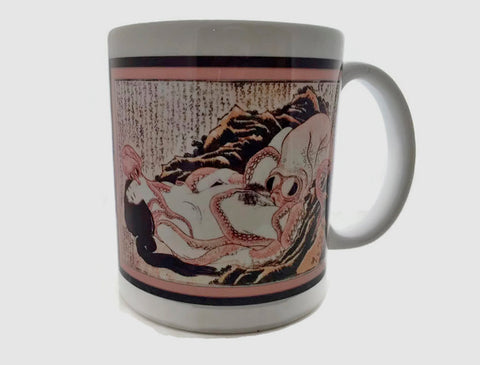 Dream of the Fisherman's Wife - Octopus Pleasuring a Woman  - 11 ounce DISHWASHER / Microwave Coffee Mug - Superb GIFT - May Add Own Text